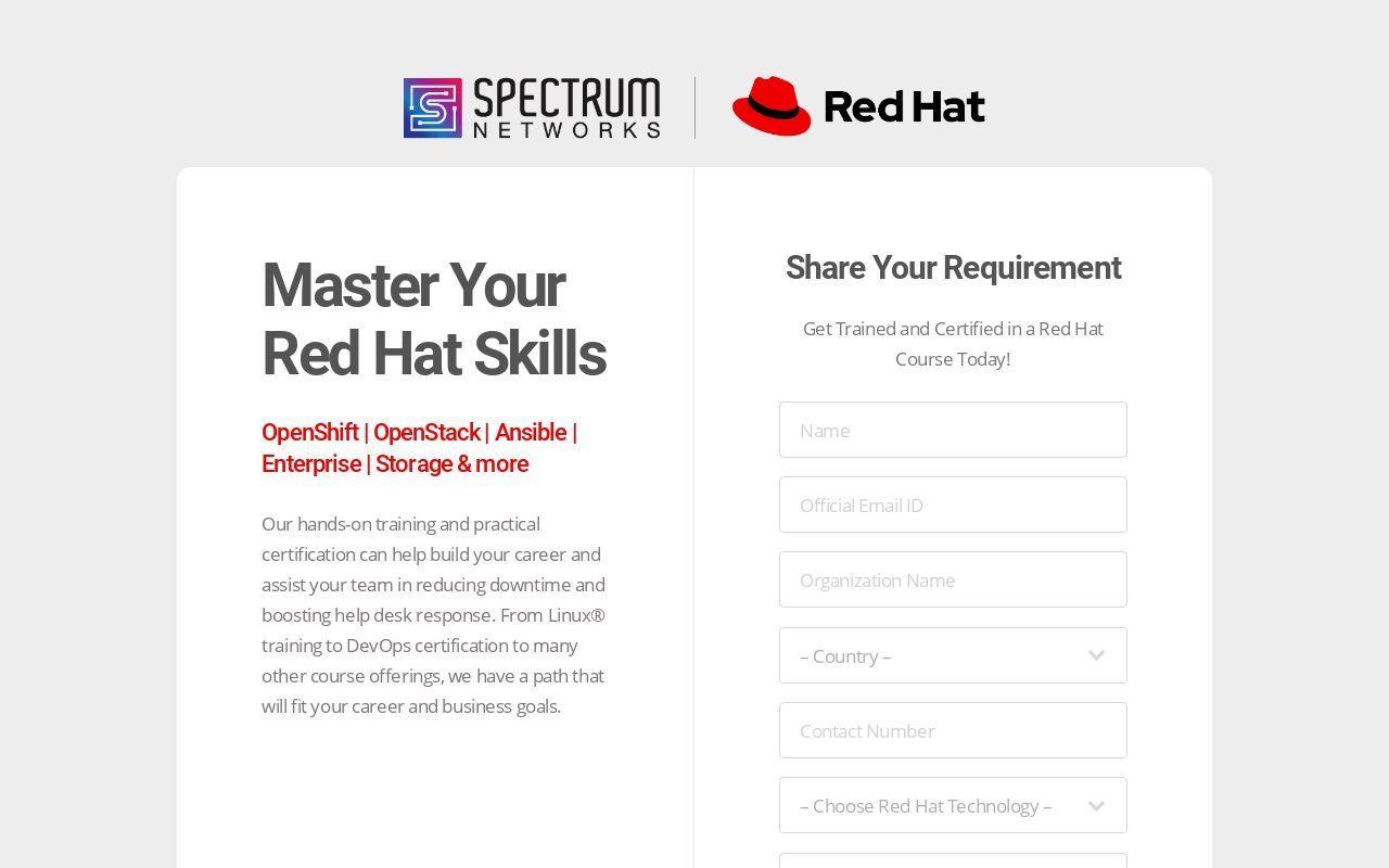 Red Hat Training & Certification